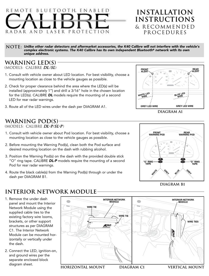 K40 CALIBRE DL User manual