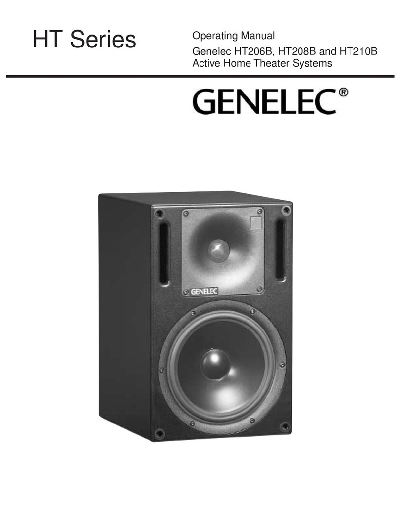 Genelec HT210B operating manual