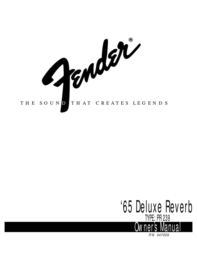 Fender PR 239 owner's manual