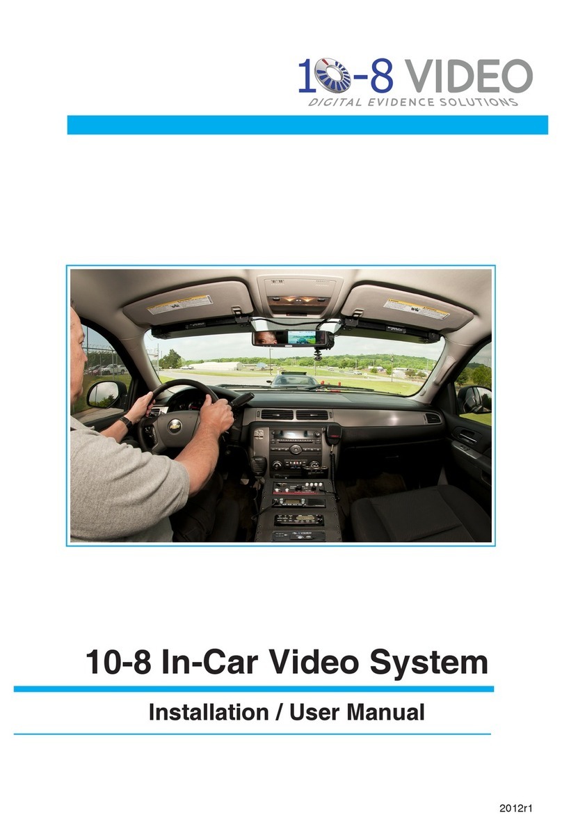 10-8 Video Digital Evidence Solutions In-Car Video System Installation & user manual