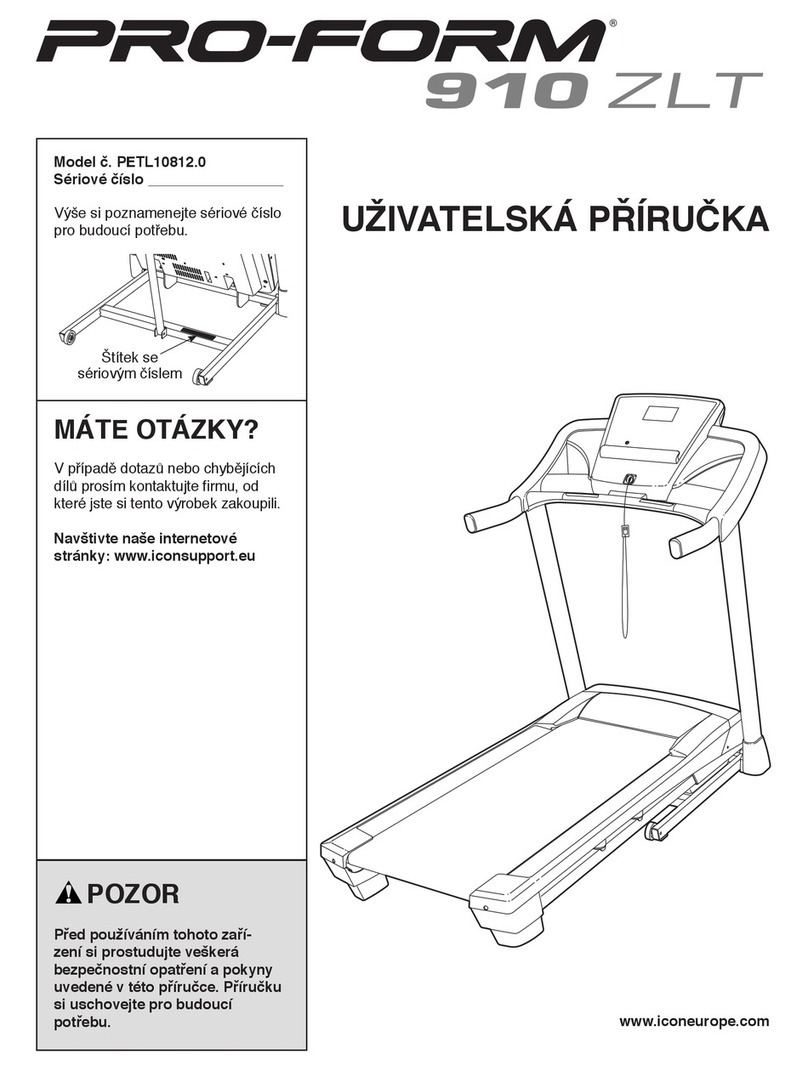 Pro-Form 910 Zlt Cwl Treadmill Manual