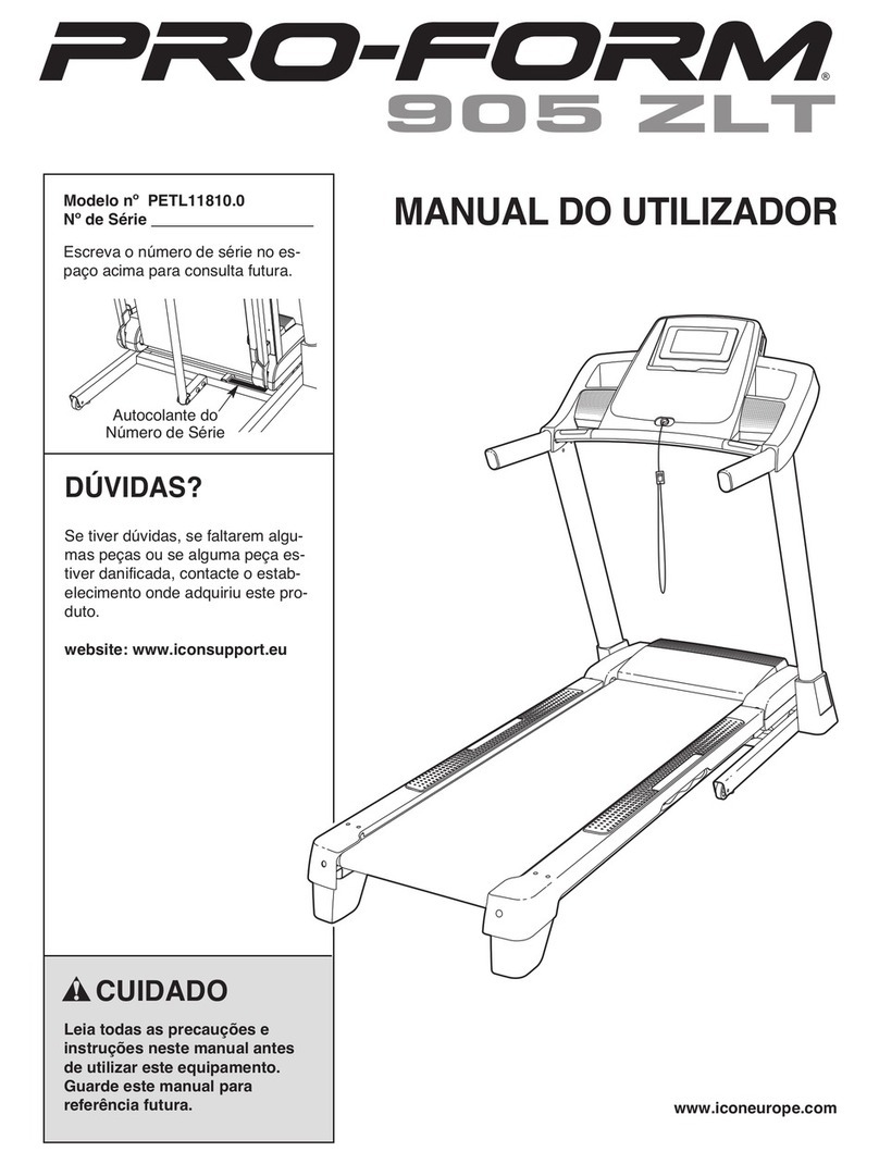 Pro-Form 905 Zlt Treadmill Setup guide