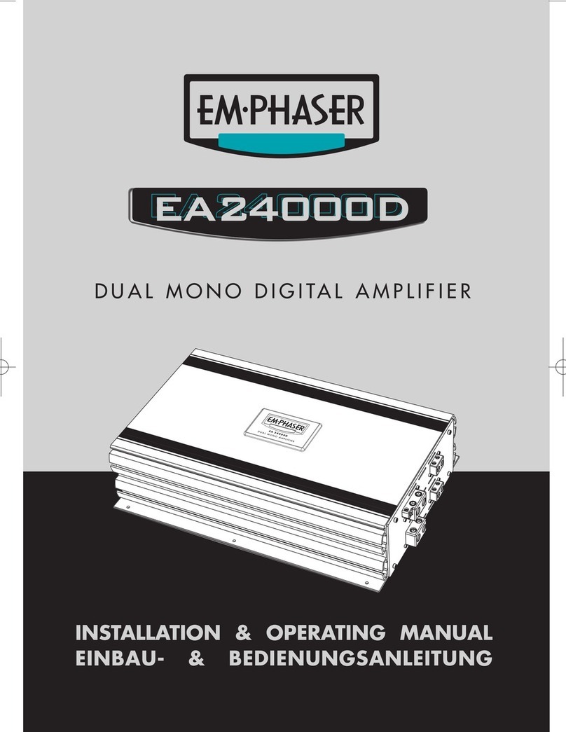 EMPHASER EA24000D Installation & operating manual