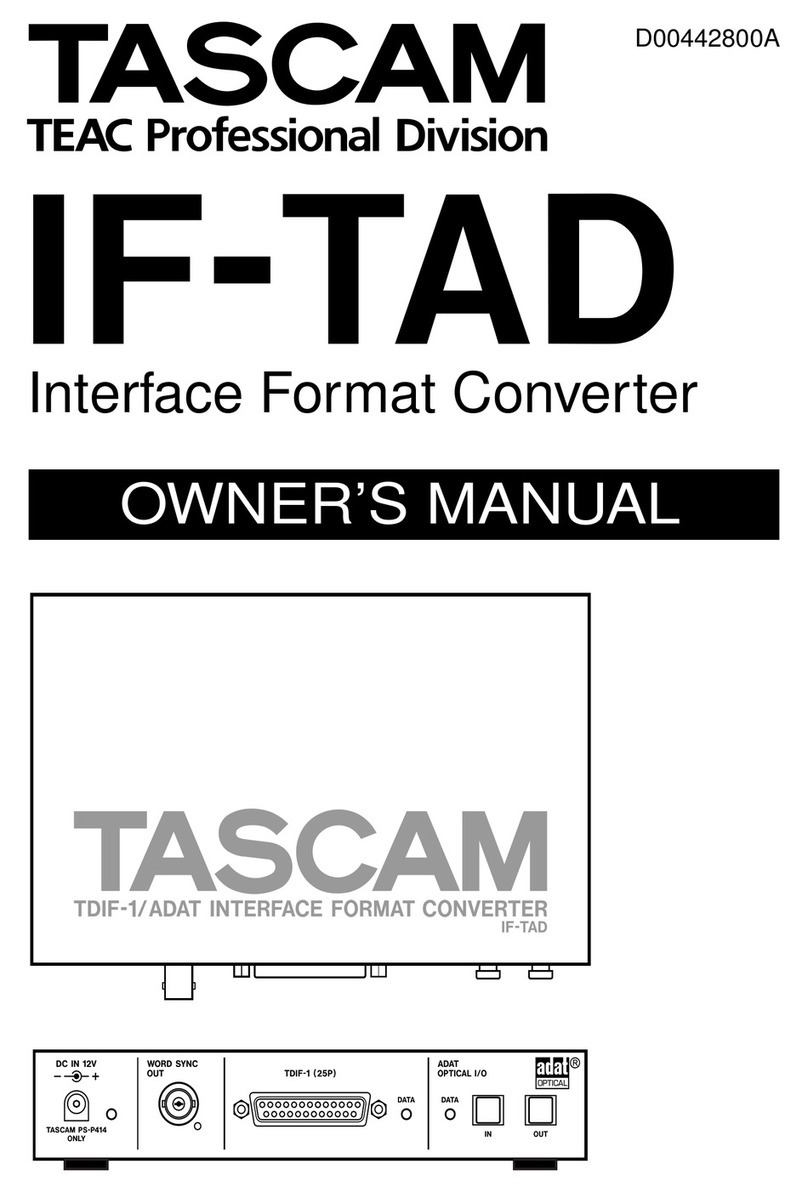 Tascam IF-TAD User manual