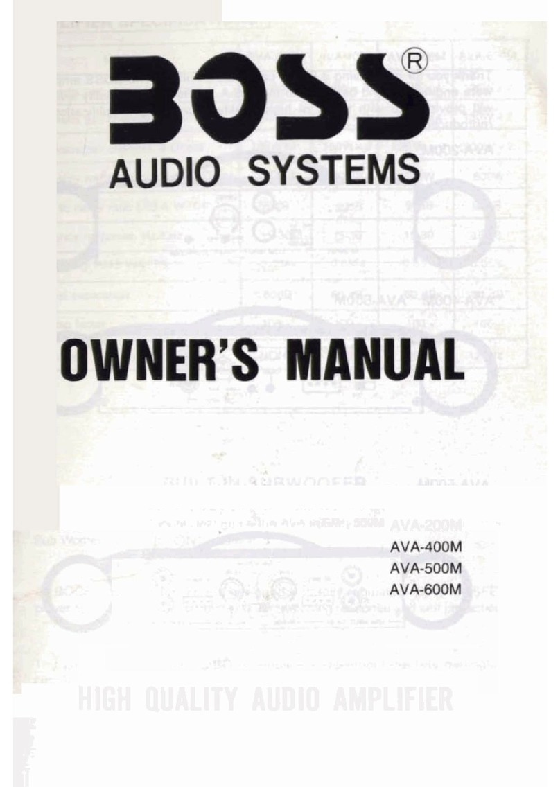 BOSSCO AVA 400M owner's manual