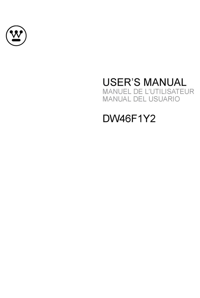Westinghouse DW46F1Y2 User manual Westinghouse DW46F1Y2 User manual