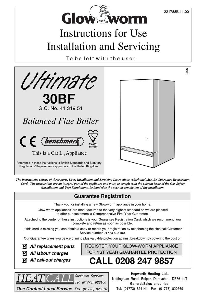 Glowworm ULTIMATE 30BF Operating manual