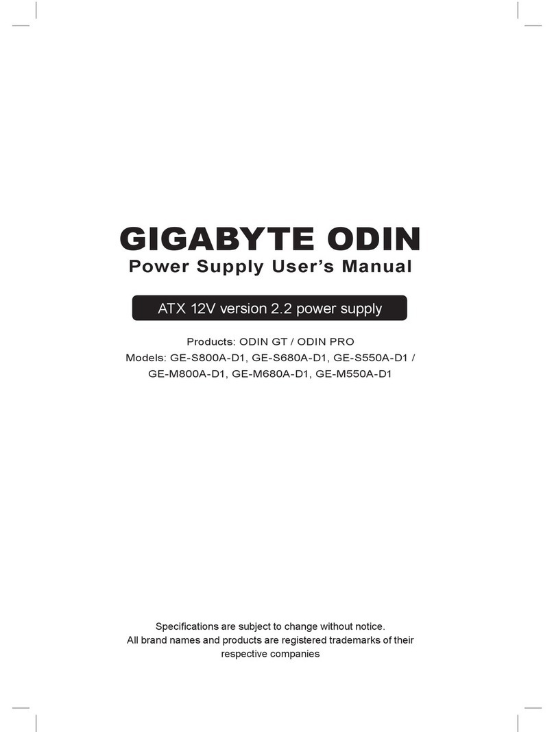 Gigabyte ODIN GT GE-S800A-D1 user manual