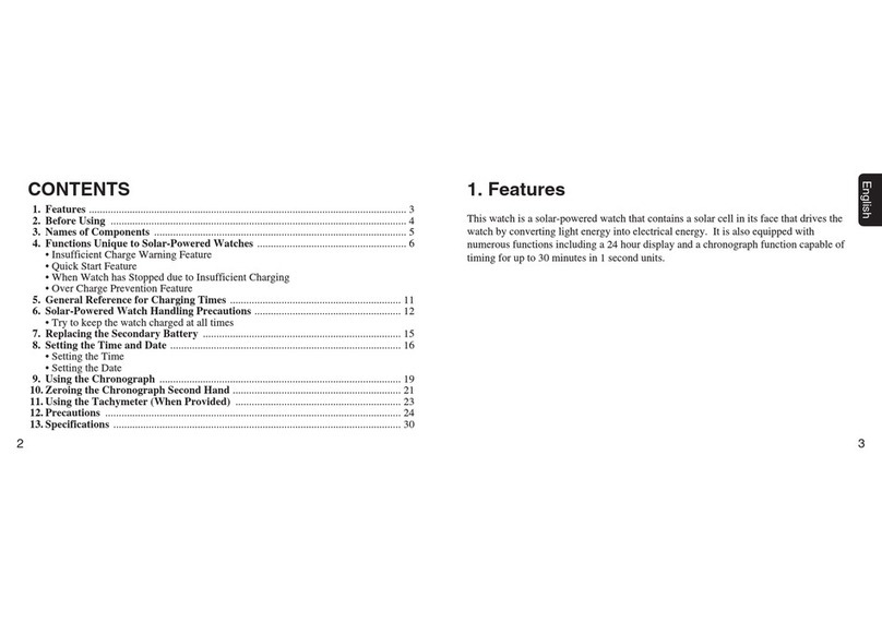 Citizen H57 instruction manual