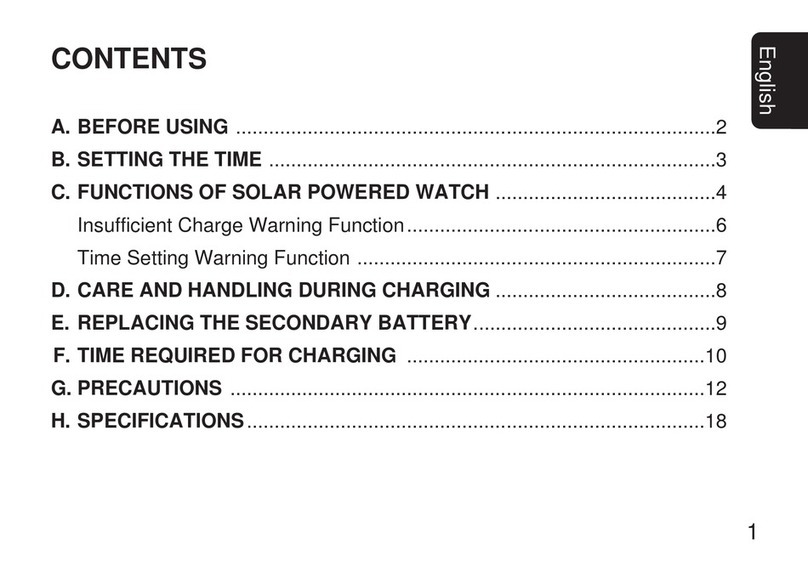 Citizen B080 instruction manual