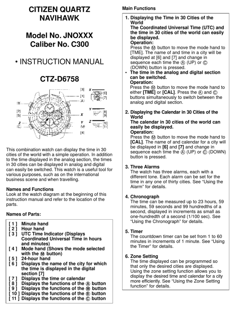 Citizen C300 User manual