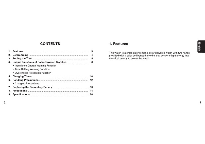 Citizen G67X instruction manual