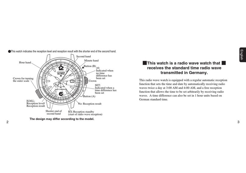 Citizen H461 User manual