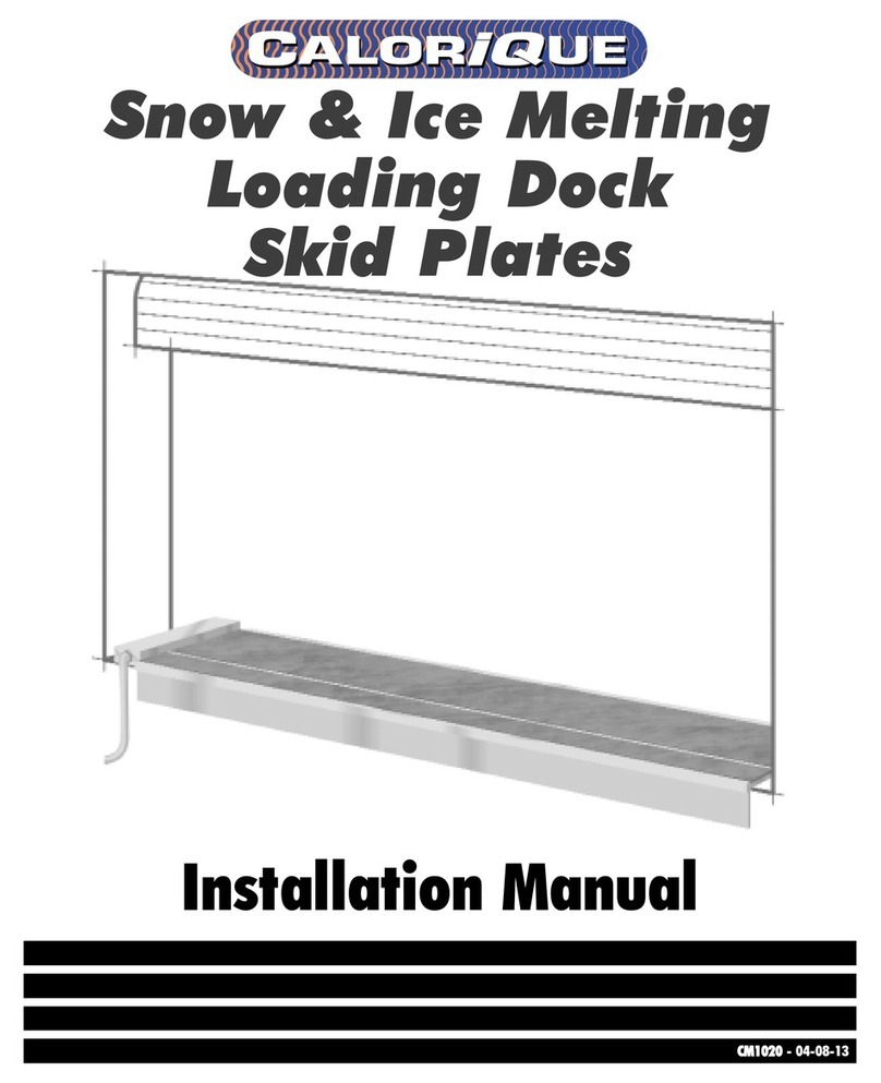 CALORIQUE Snow & Ice CM1020 installation manual