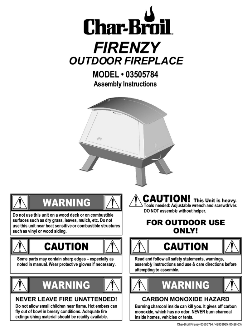 Char-Broil Firenzy 03505784 Assembly instructions