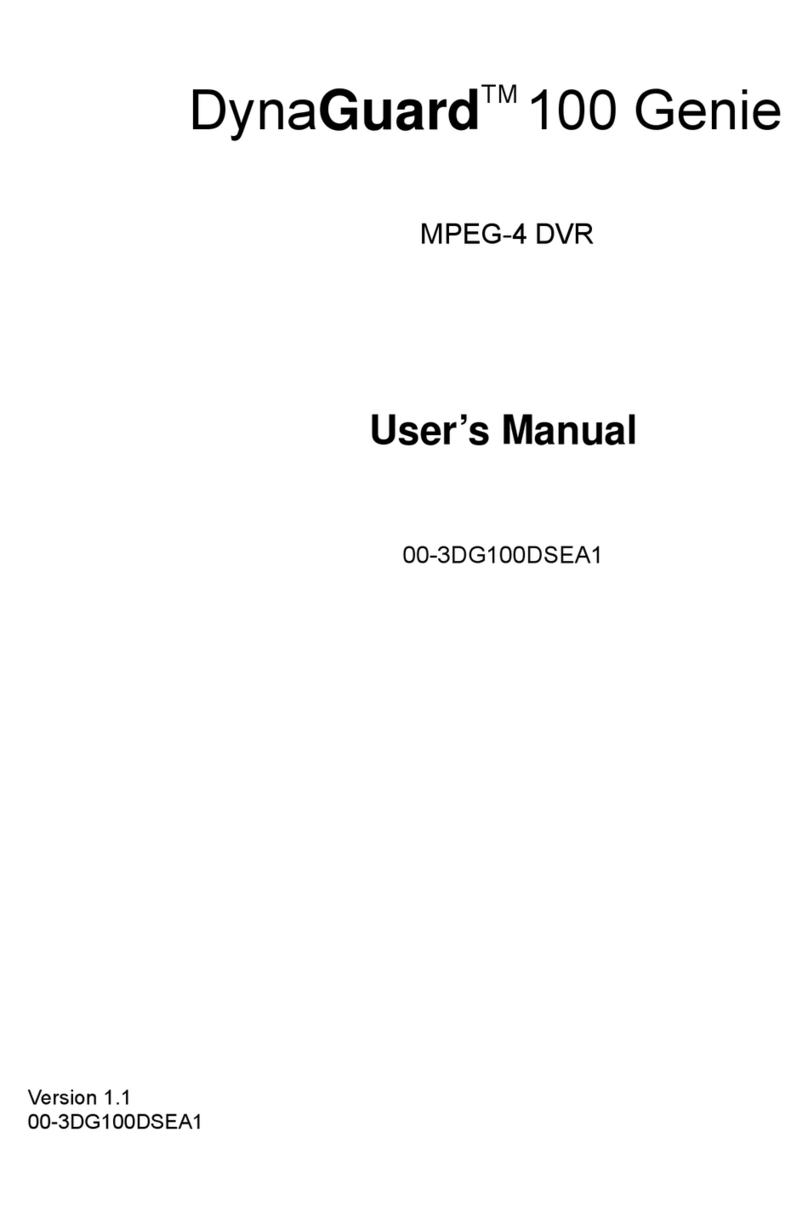 DynaColor DynaGuard 100 Genie User manual