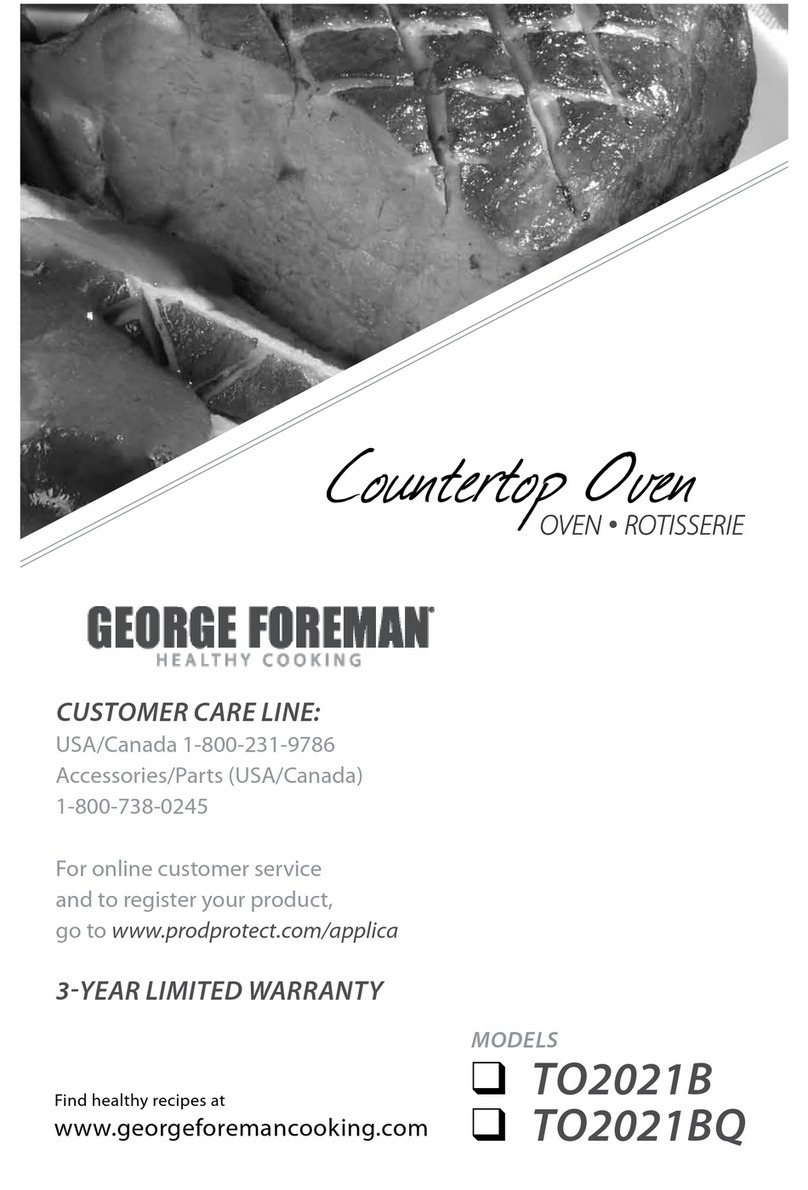 George Foreman TO2021BQ Owner's manual George Foreman TO2021BQ Owner's manual