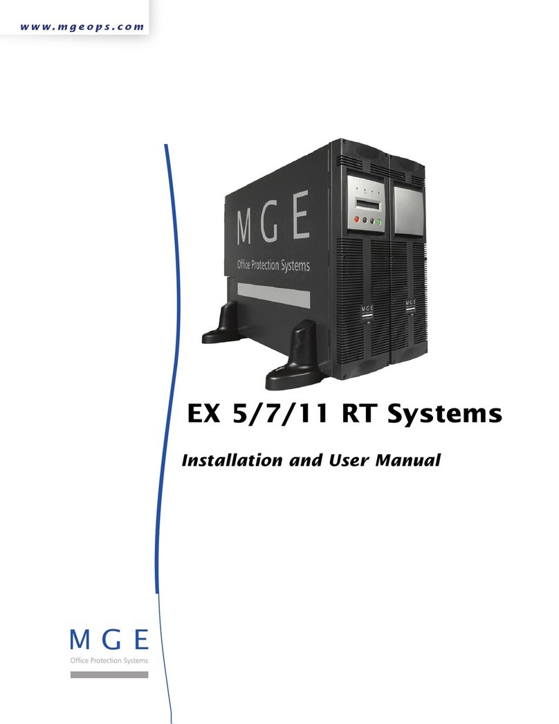 MGE UPS Systems EX 5 Installation and user manual