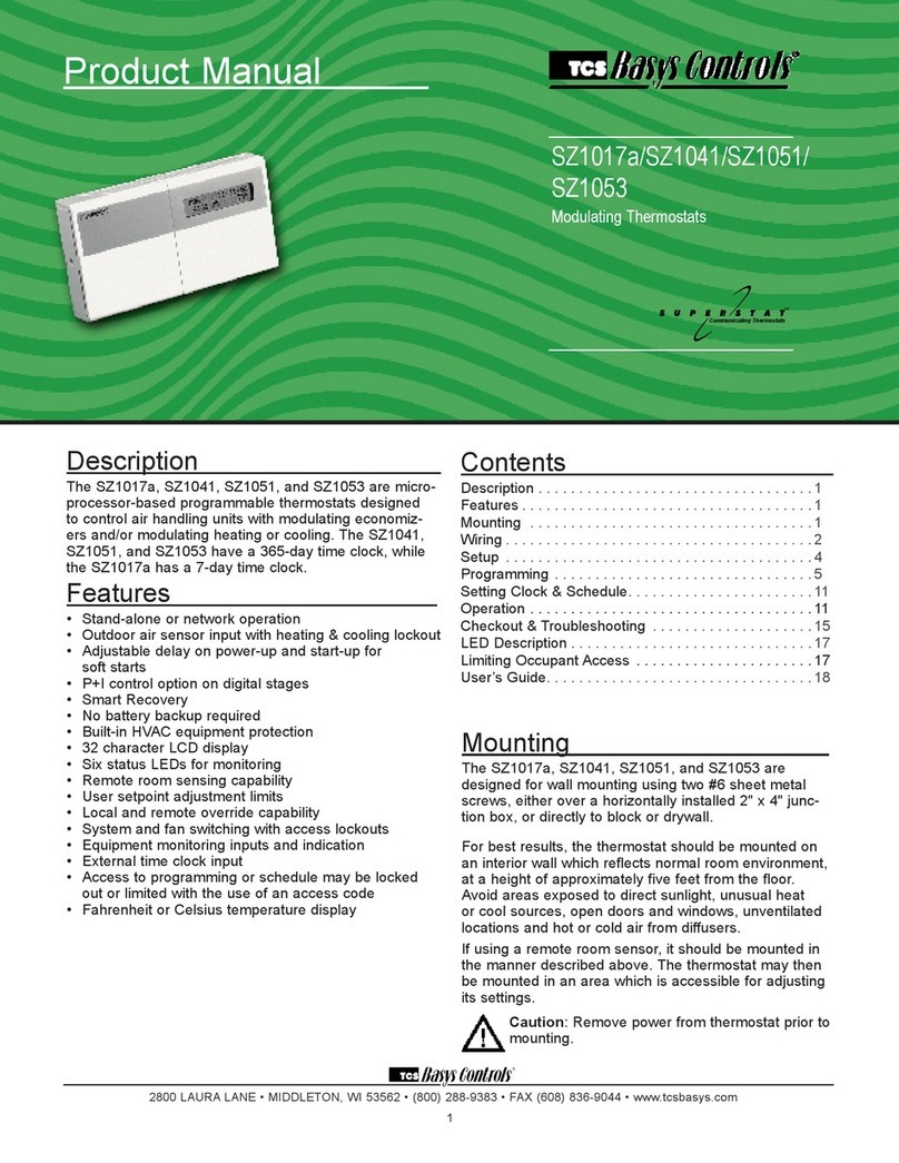 TCS Basys Controls SZ1017a product manual