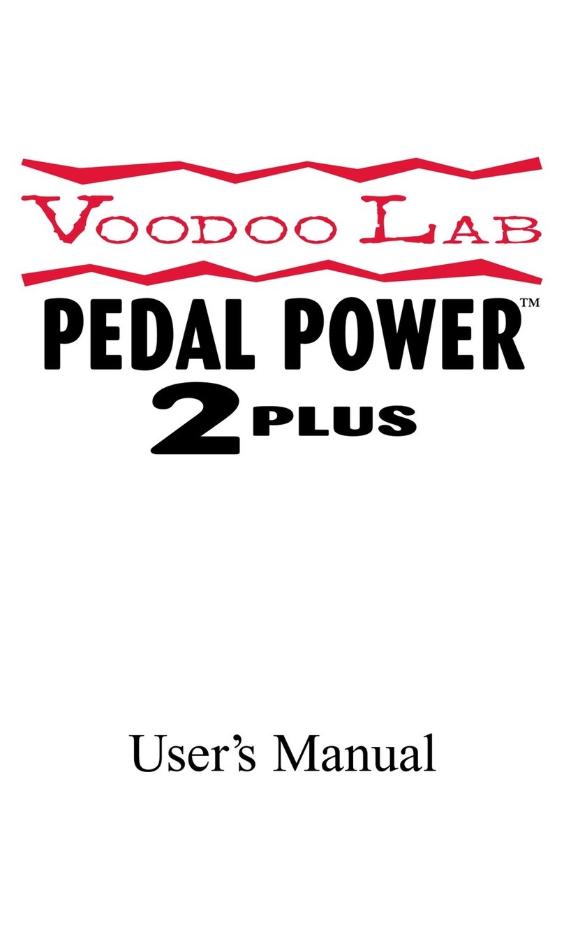 Voodoo Lab Pedal Power 2 Plus User manual