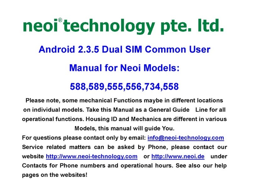 Neoi 588 User manual