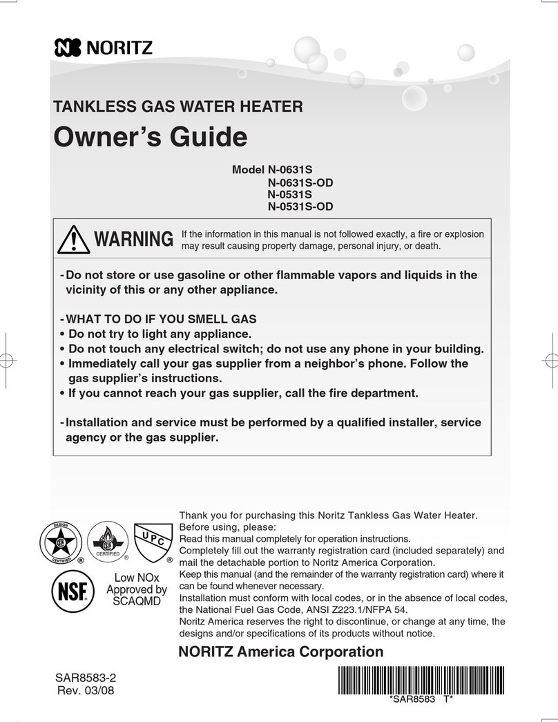 Noritz N-0631S owner's guide