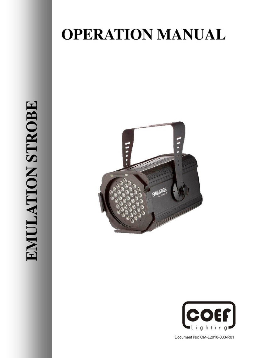 COEF EMULATION STROBE Operation manual