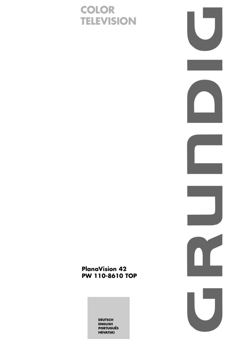 Grundig PlanaVision 42 PW 110-8610 TOP User manual