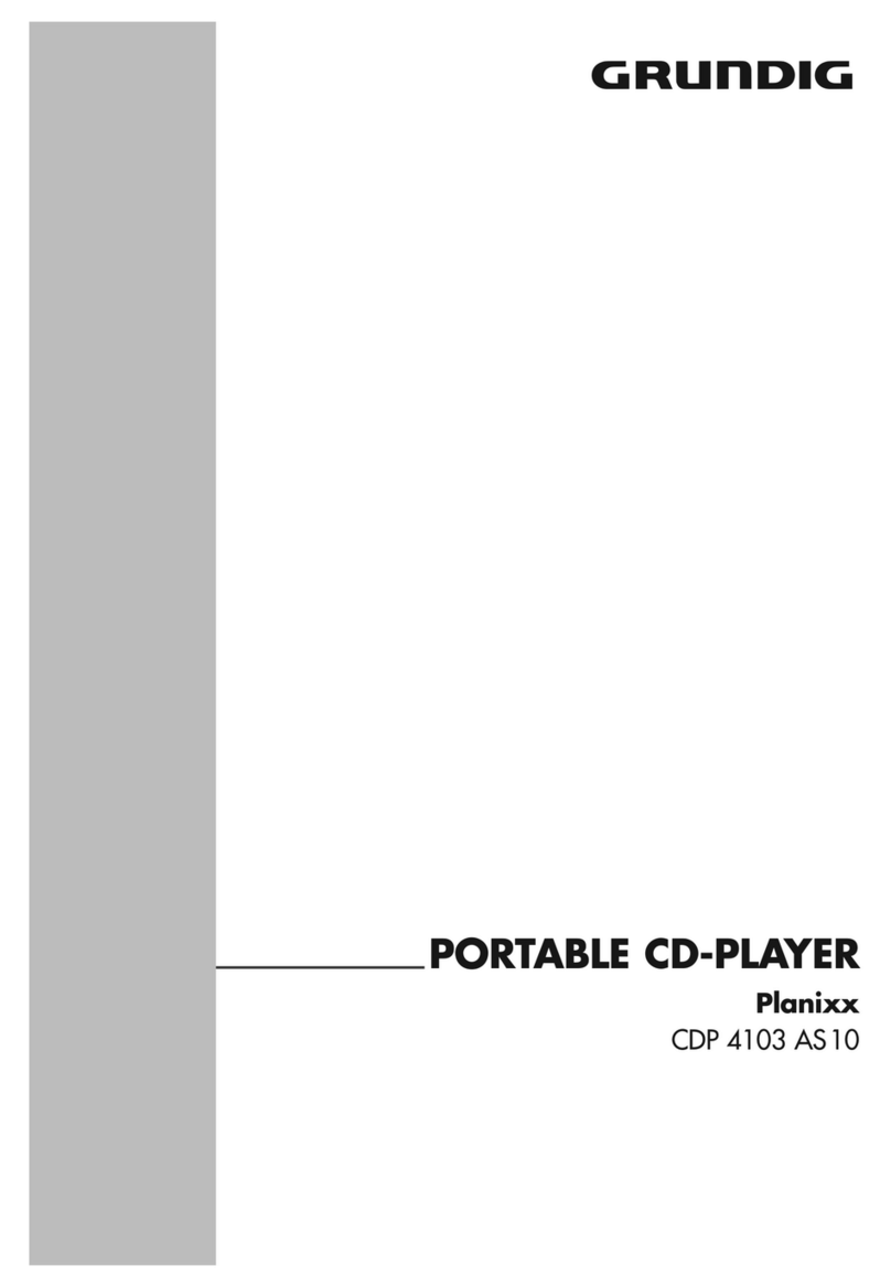 Grundig Planixx CDP 4103 AS10 User manual Grundig Planixx CDP 4103 AS10 User manual