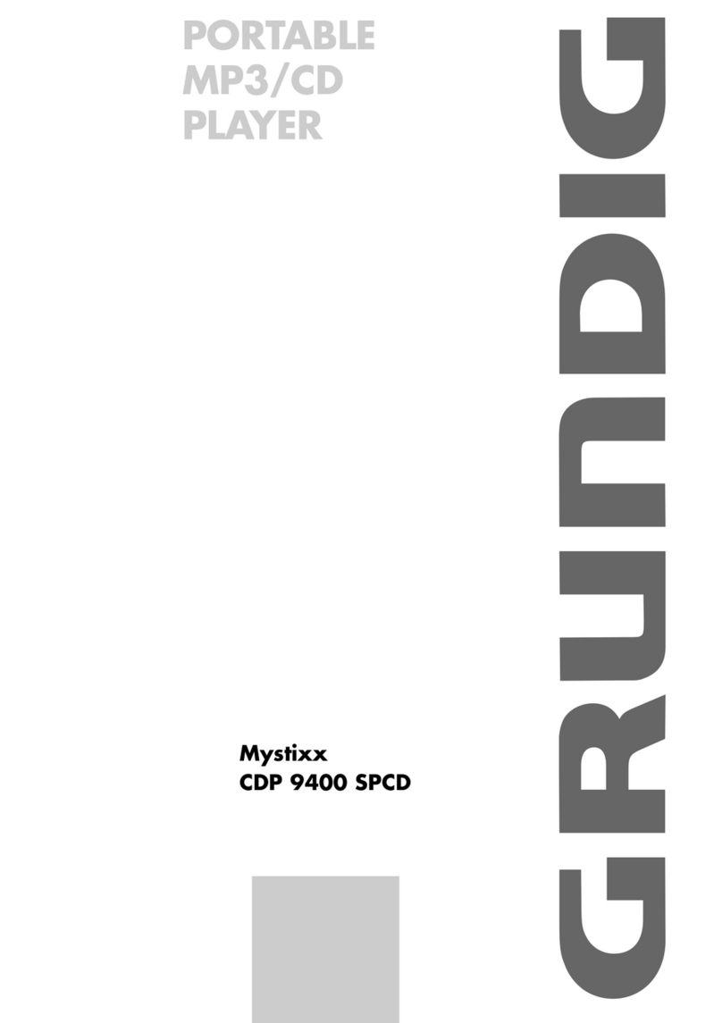 Grundig Mystixx CDP 9400 SPCD User manual