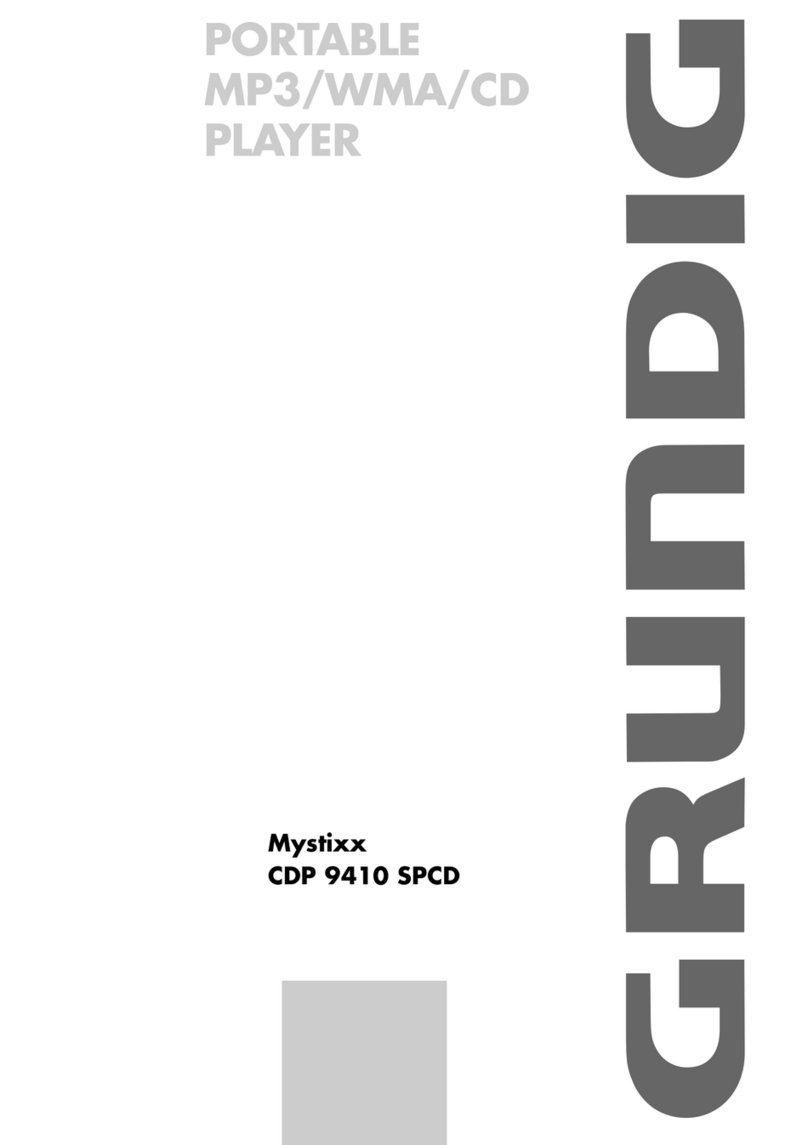 Grundig Mystixx CDP 9410 SPCD User manual