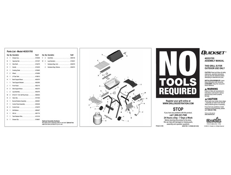 Char-Broil Quickset Assembly manual