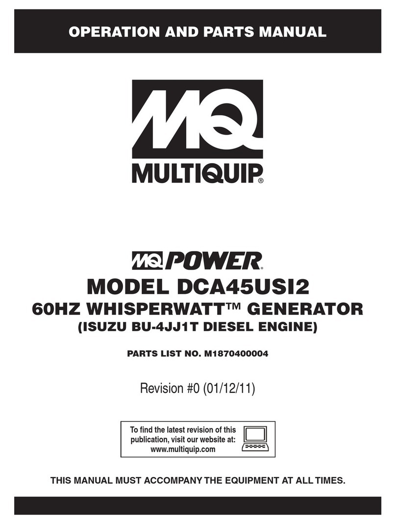 MULTIQUIP M1870400004 User manual