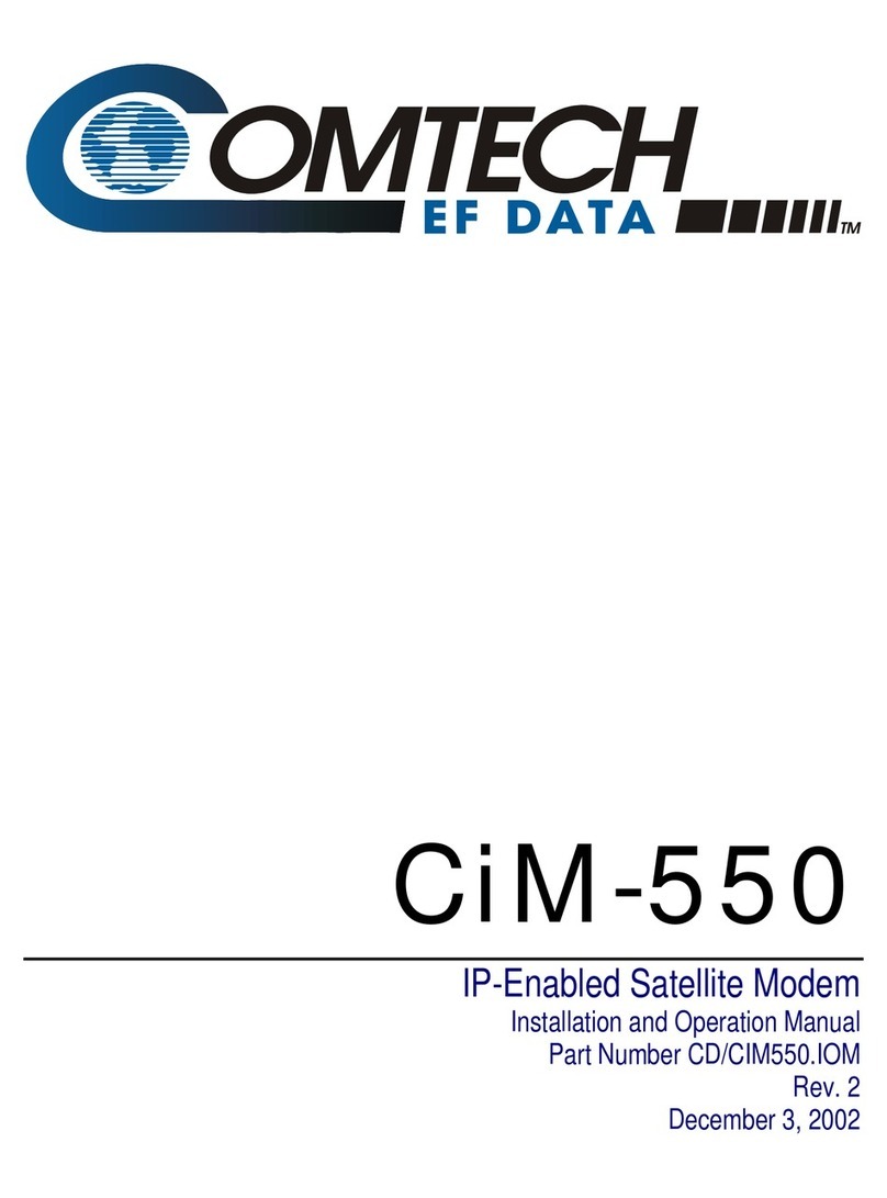 Comtech EF Data CIM-550 User manual