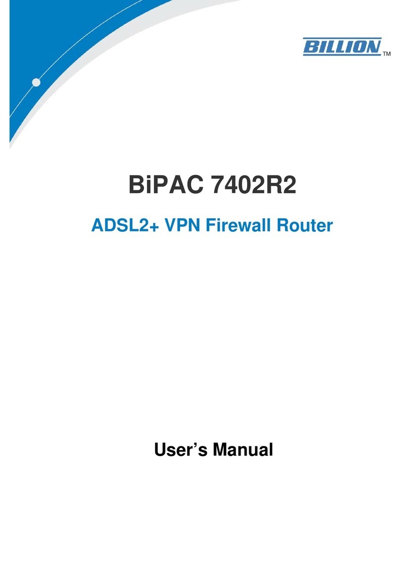 Billion BiPAC 7402R2 User manual
