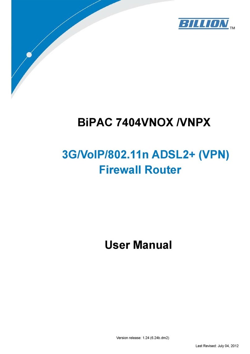 Billion BiPAC 7404VNOX user manual
