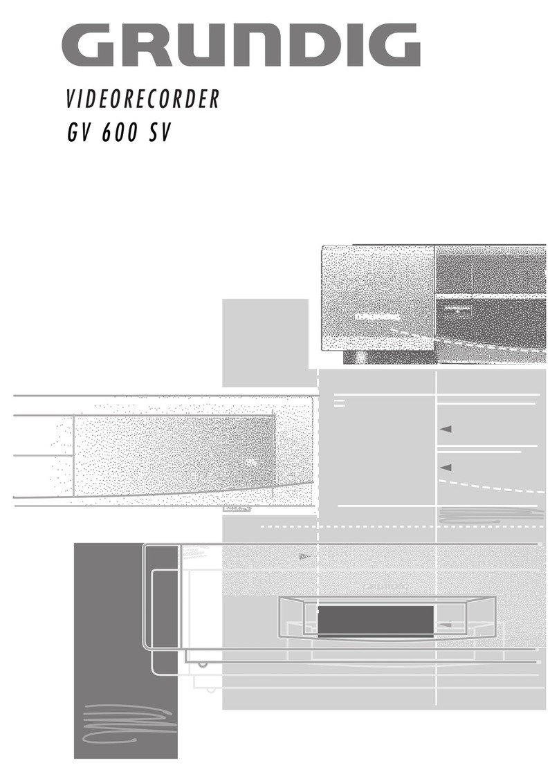 Grundig GV 600 SV User manual