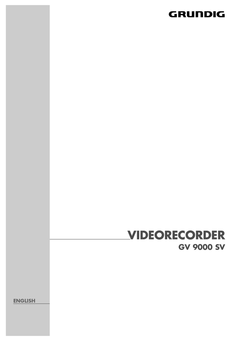 Grundig GV 9000 SV User manual