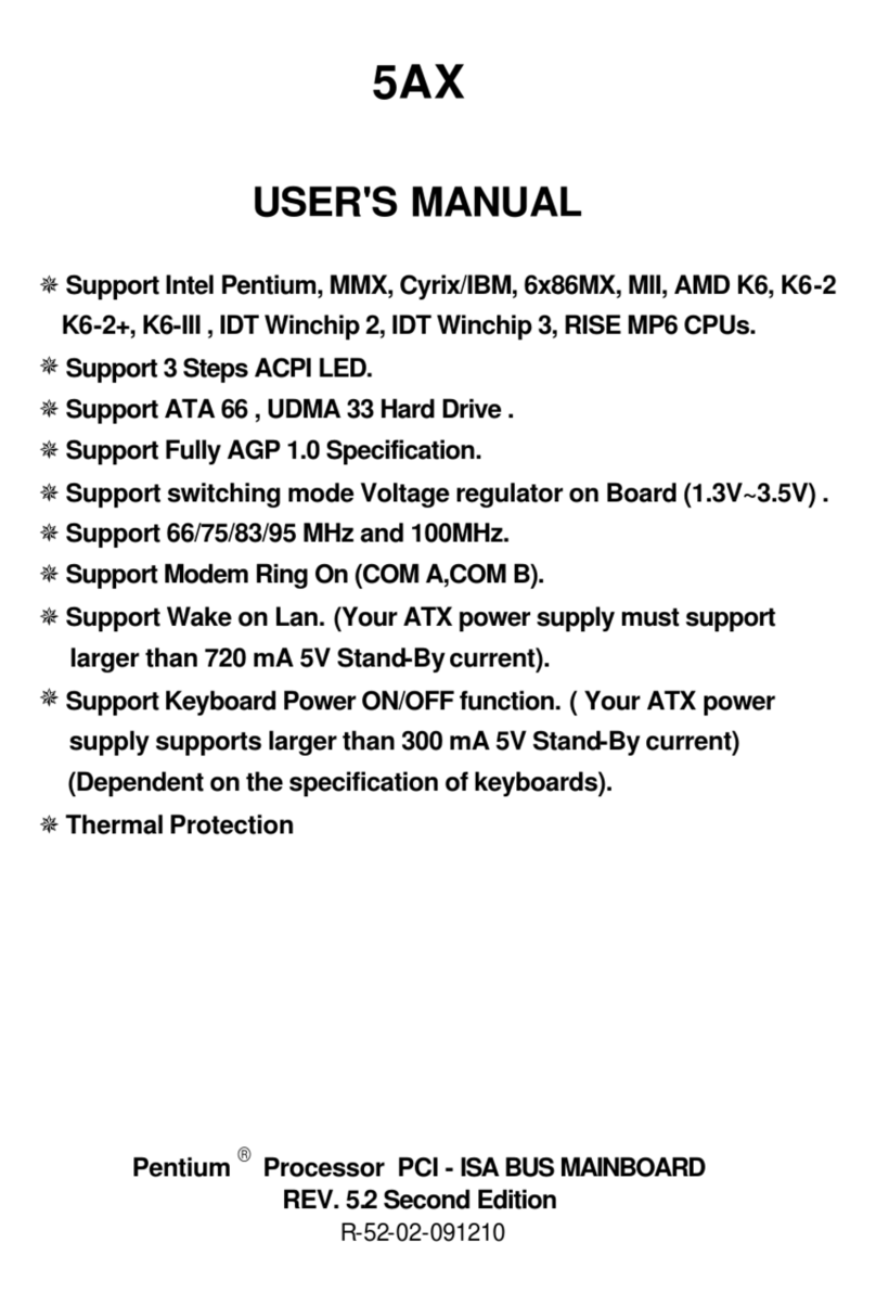 Gigabyte 5AX User manual Gigabyte 5AX User manual