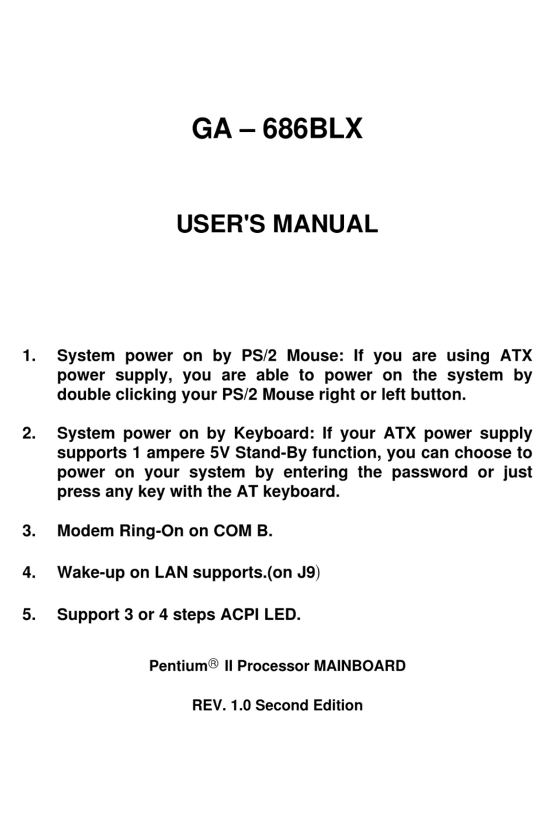 Gigabyte GA-686BLX User manual