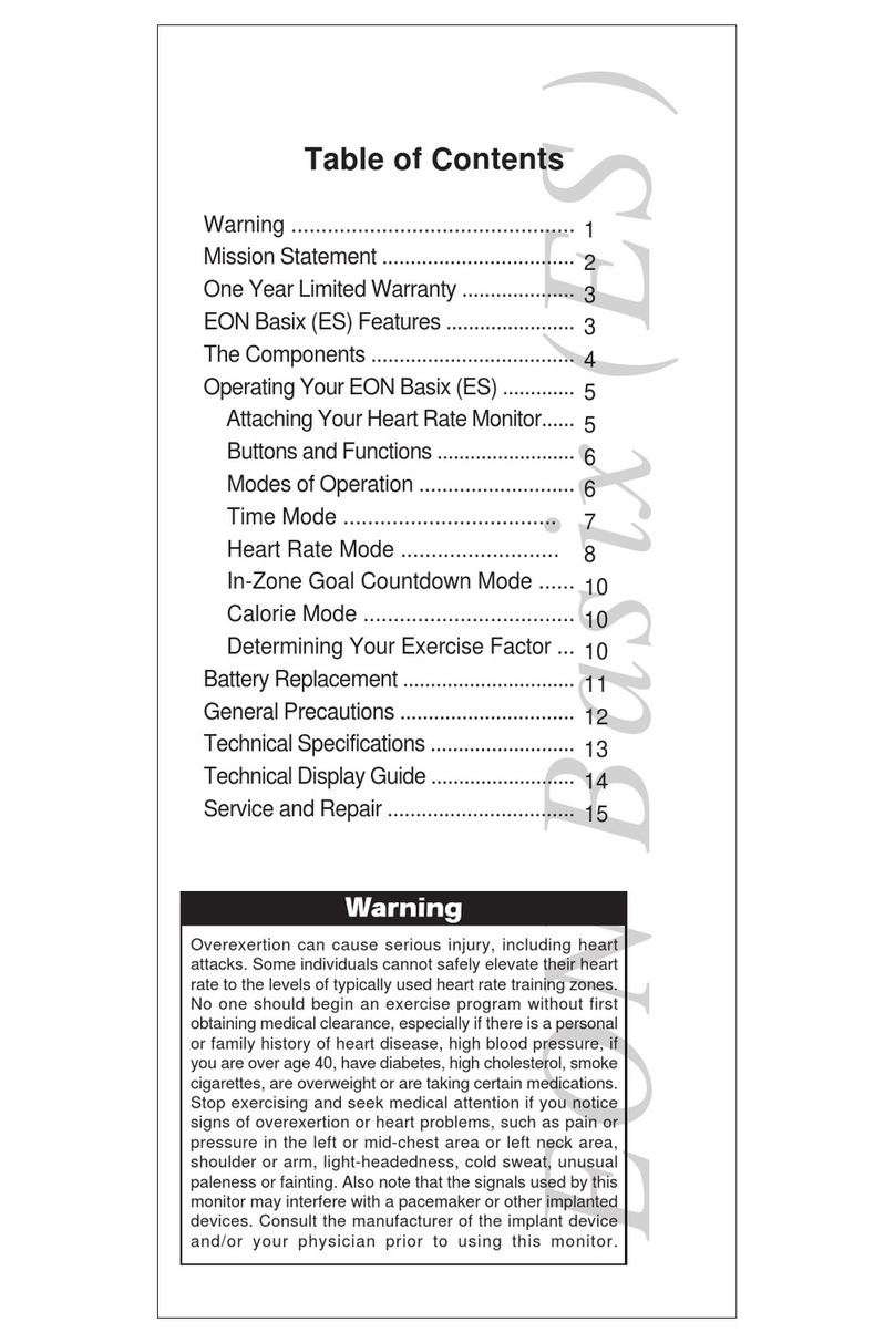 Acumen EON BASIX ES Features User manual