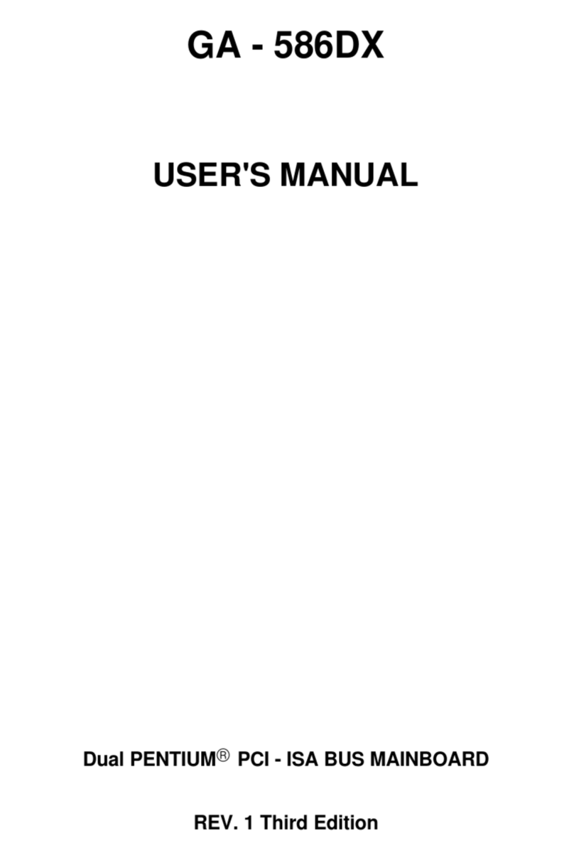 Gigabyte GA - 586DX user manual