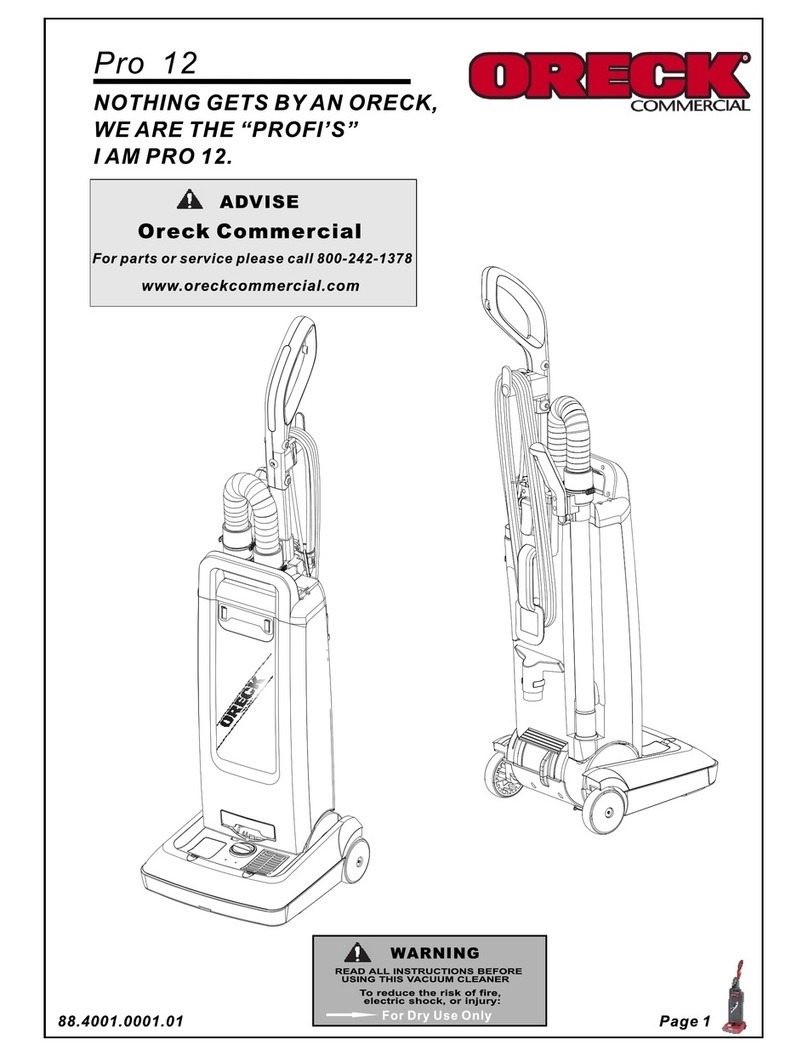 Oreck Pro-12 User manual