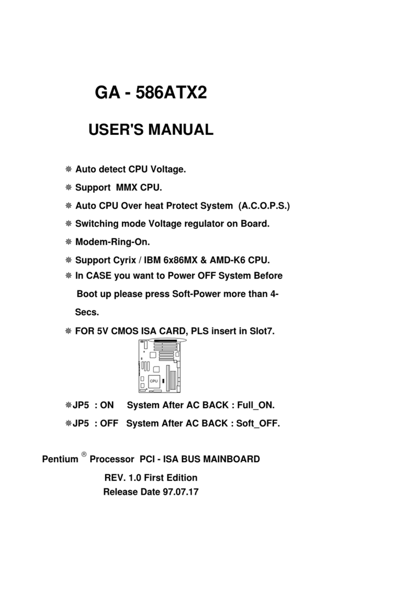 Gigabyte GA - 586ATX2 user manual