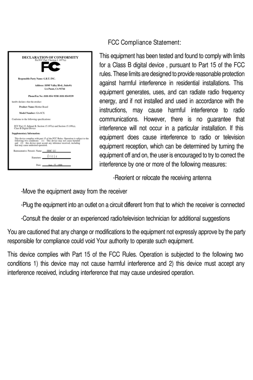 Gigabyte 6CX user manual