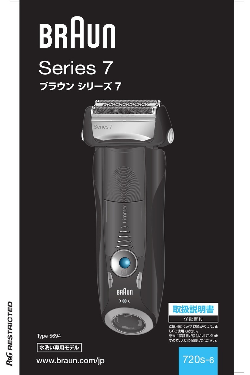 Braun 720s-6 Quick guide Braun 720s-6 Quick guide