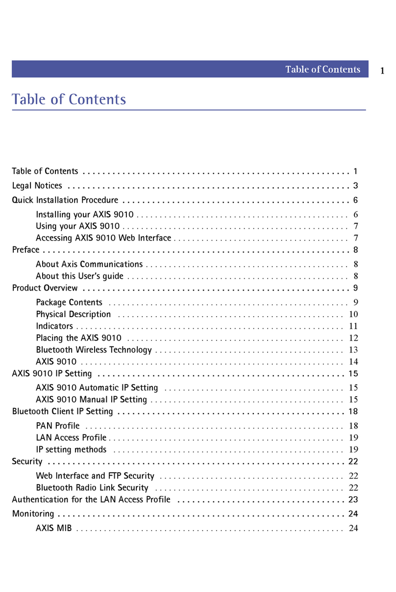Axis 9010 user guide