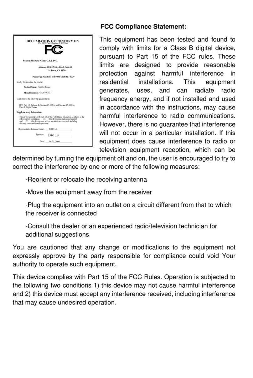 Gigabyte 6VXDC7 User manual