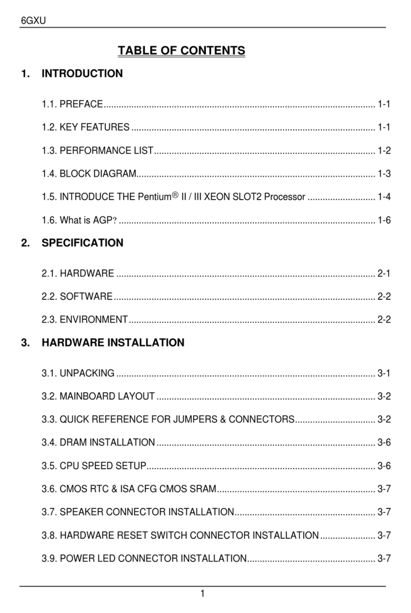 Gigabyte 6GXU User manual