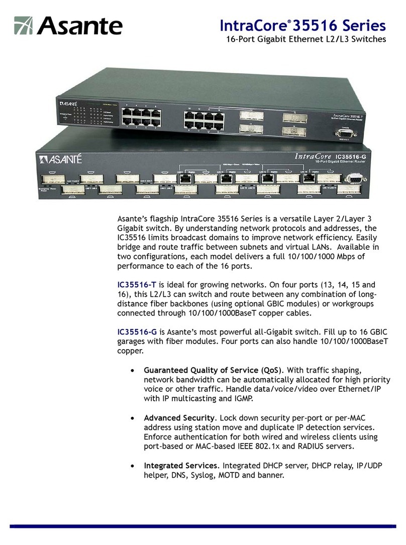 Asante IntraCore 35516 Series Brochure & specs